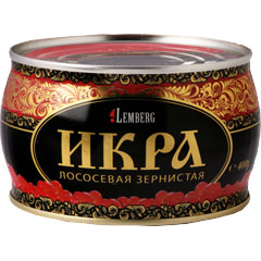 Красная икра кета Lemberg (Лемберг) Шкатулка 400 грамм